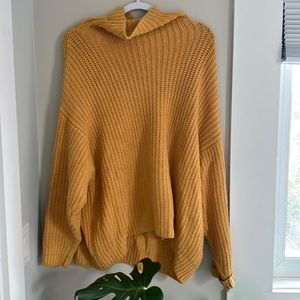 Free people turtleneck oversized sweater